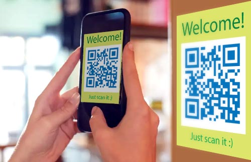 Modern e-queue. Scan QR_code